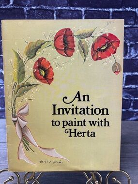 Vintage 1977 'An Invitation to Paint with Herta’ Painting Pattern Book